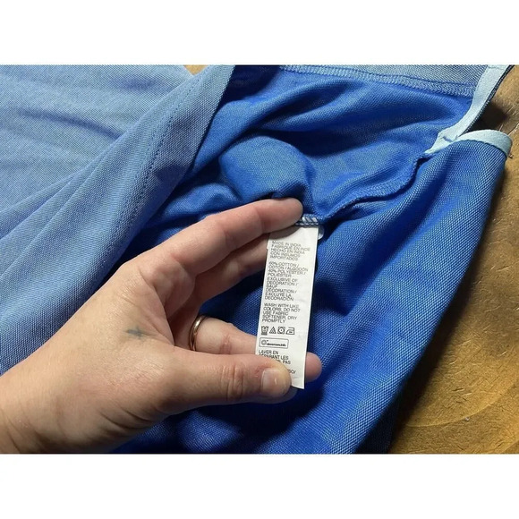 IZOD Advantage Performance Men’s Size Large Tall Blue Polo Shirt Short Sleeve - Picture 7 of 8